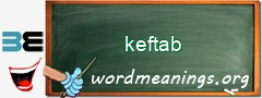 WordMeaning blackboard for keftab